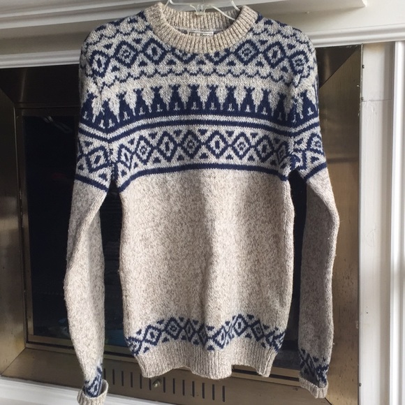 Ll Bean Mens Nordic Wool Sweater 